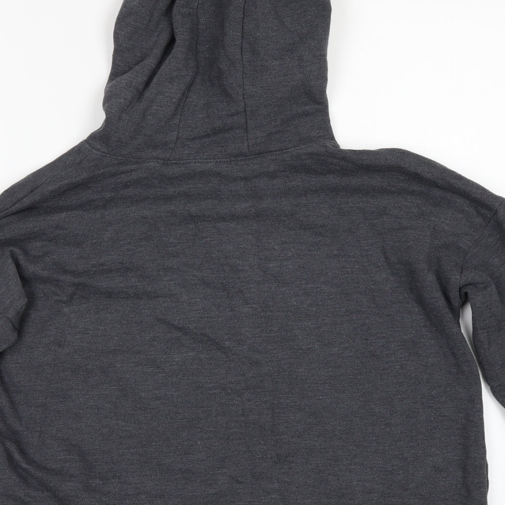 NEXT Girls Grey   Pullover Hoodie Size 8 Years  - SAVE THE FUTURE
