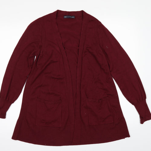 Marks and Spencer Womens Red   Cardigan Jumper Size S