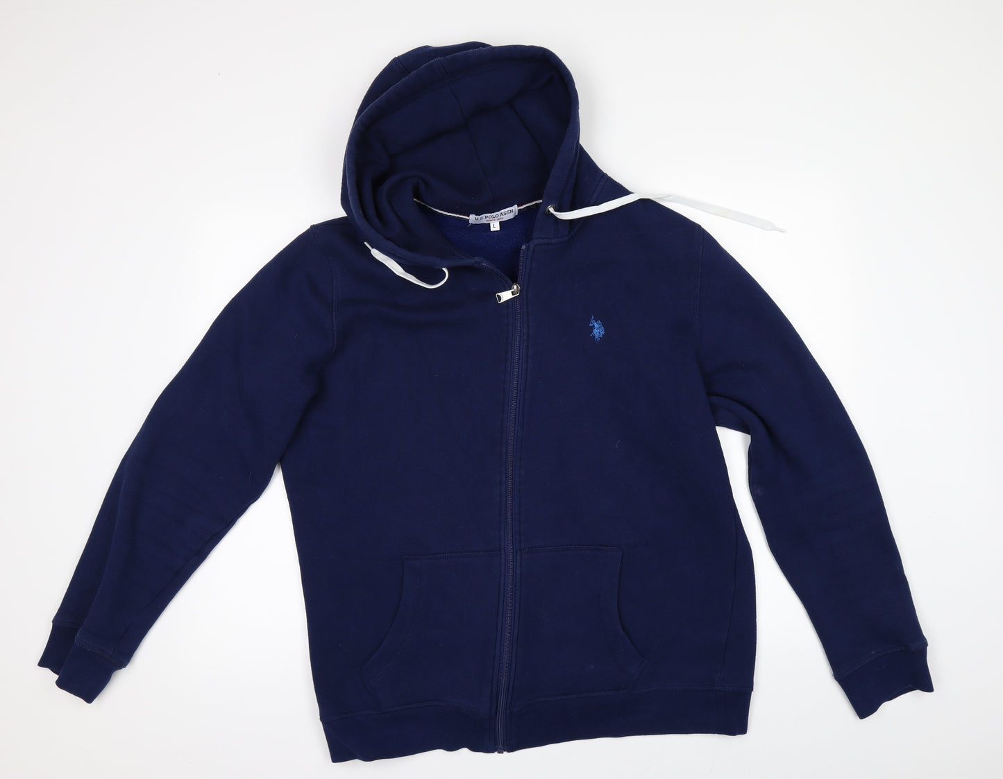 US Polo Assn. Mens Blue   Full Zip Hoodie Size L
