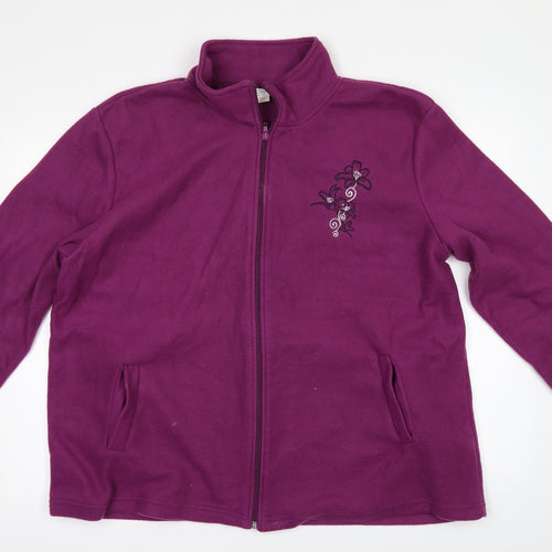 Anne De Lancay Womens Pink   Jacket  Size XL