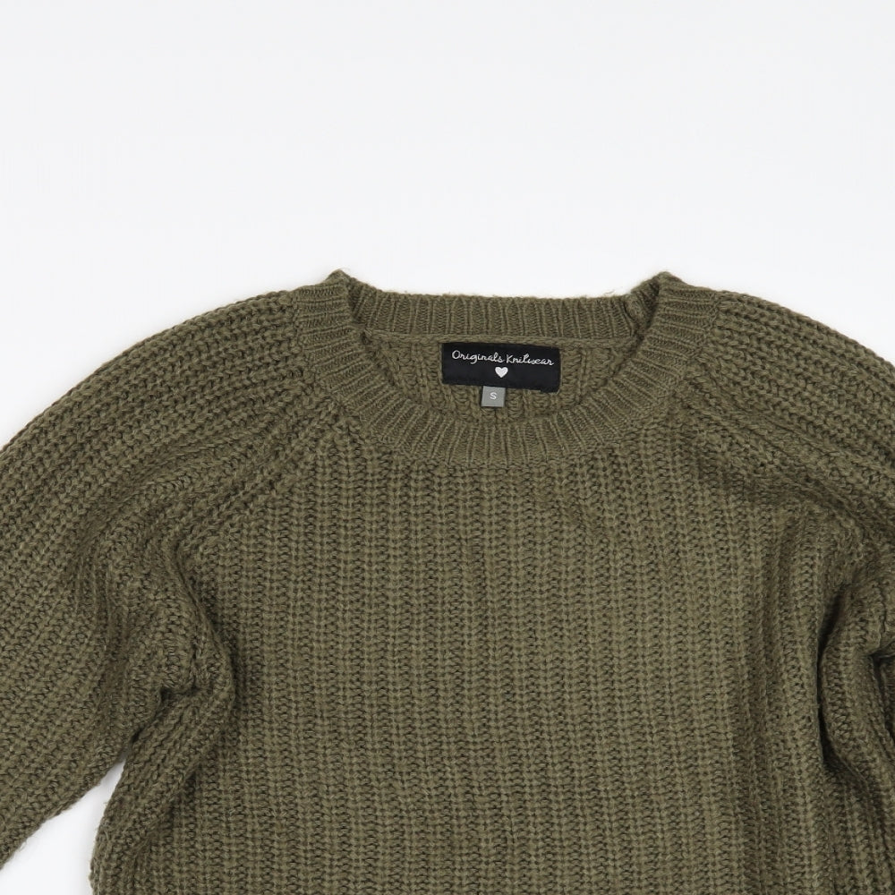 Originals Knitwear Womens Green   Pullover Jumper Size S