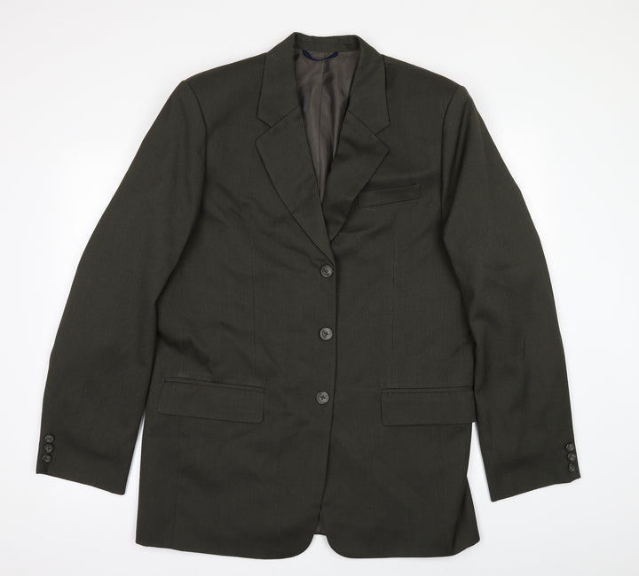 Preworn Mens Green   Jacket Suit Jacket Size 42