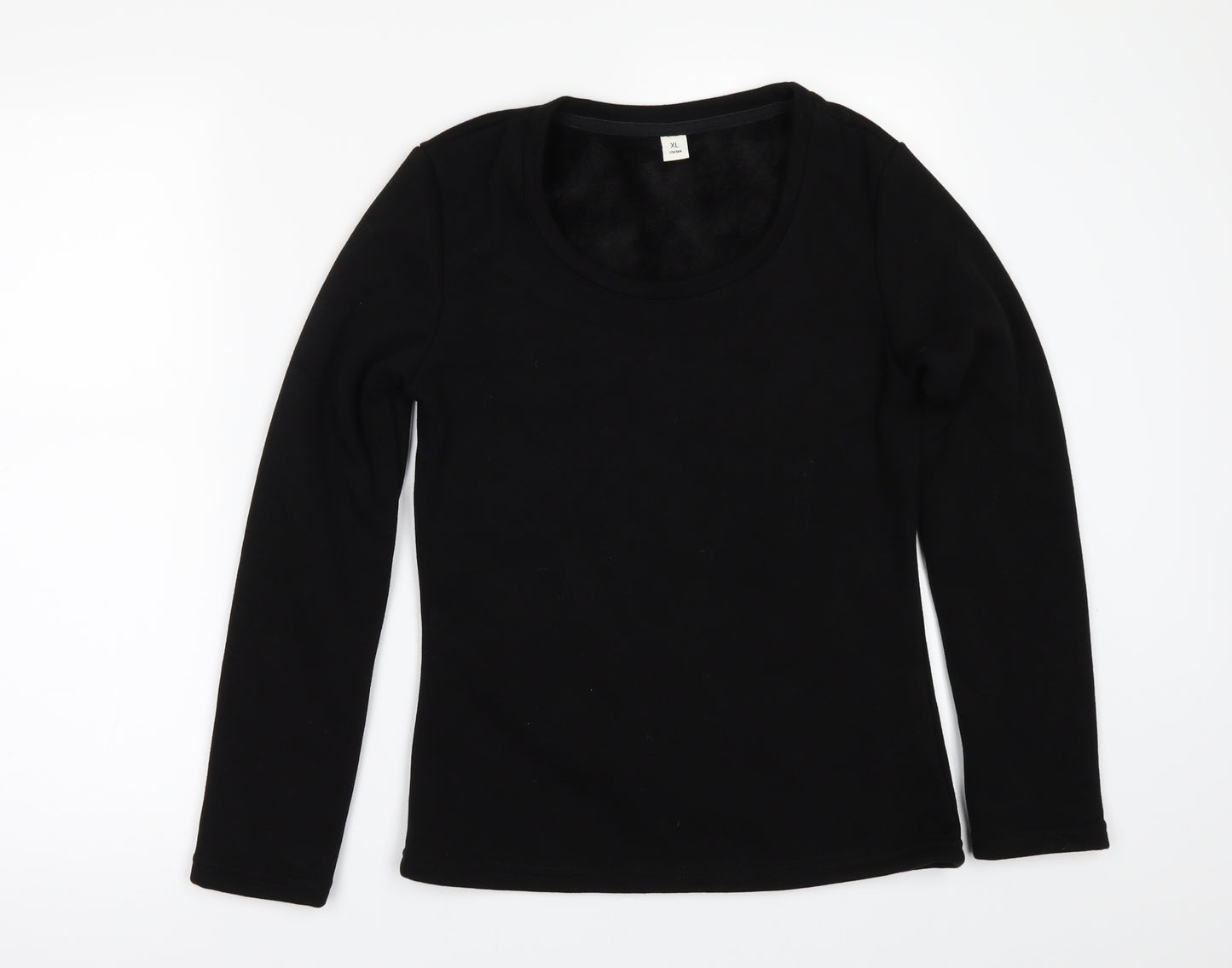 Preworn Girls Black   Pullover Sweatshirt Size XL  - Fleece lined