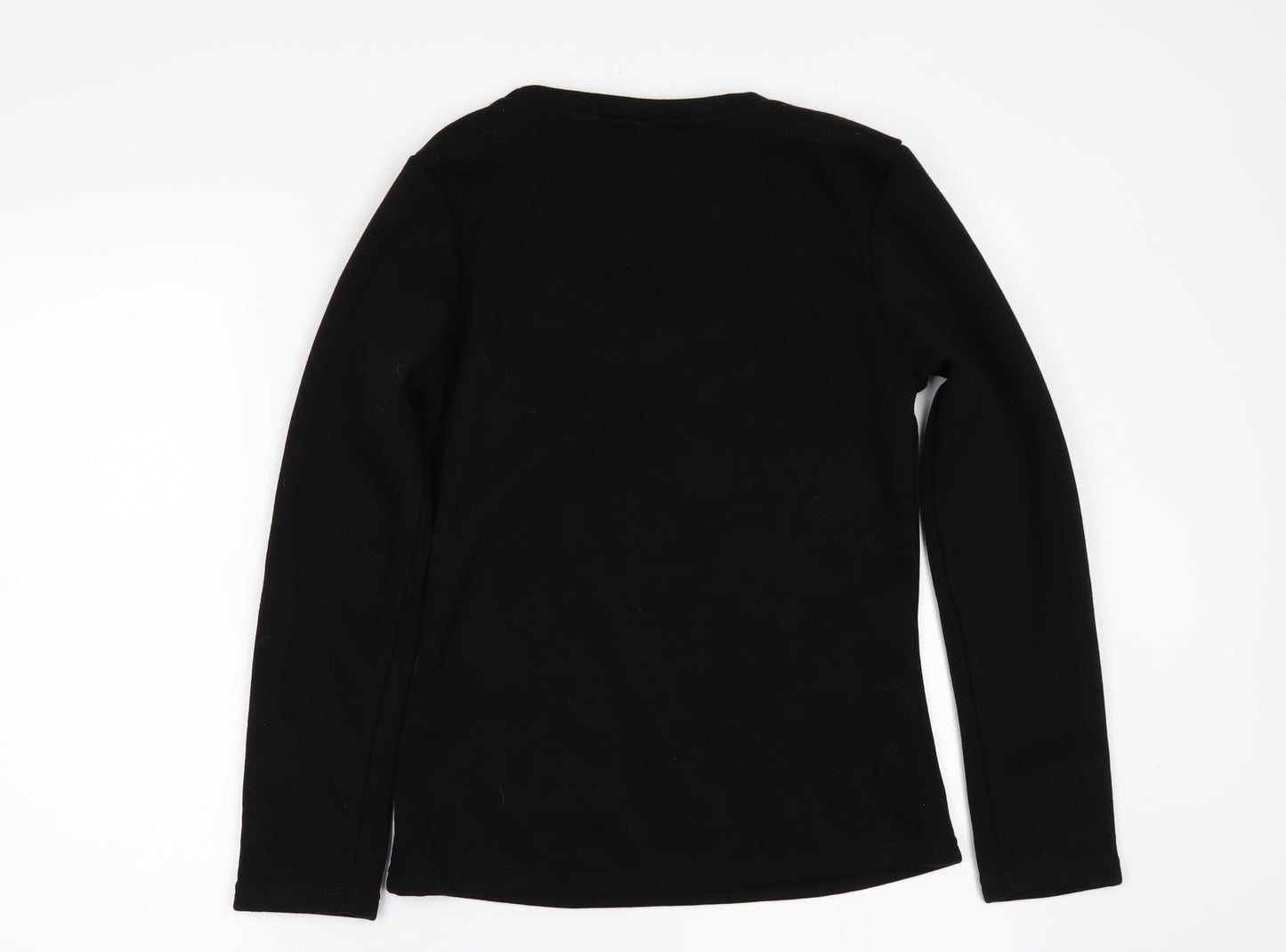 Preworn Girls Black   Pullover Sweatshirt Size XL  - Fleece lined