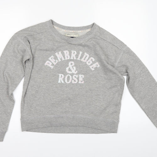 New Look Womens Grey   Pullover Sweatshirt Size 8  - pembridge & rose