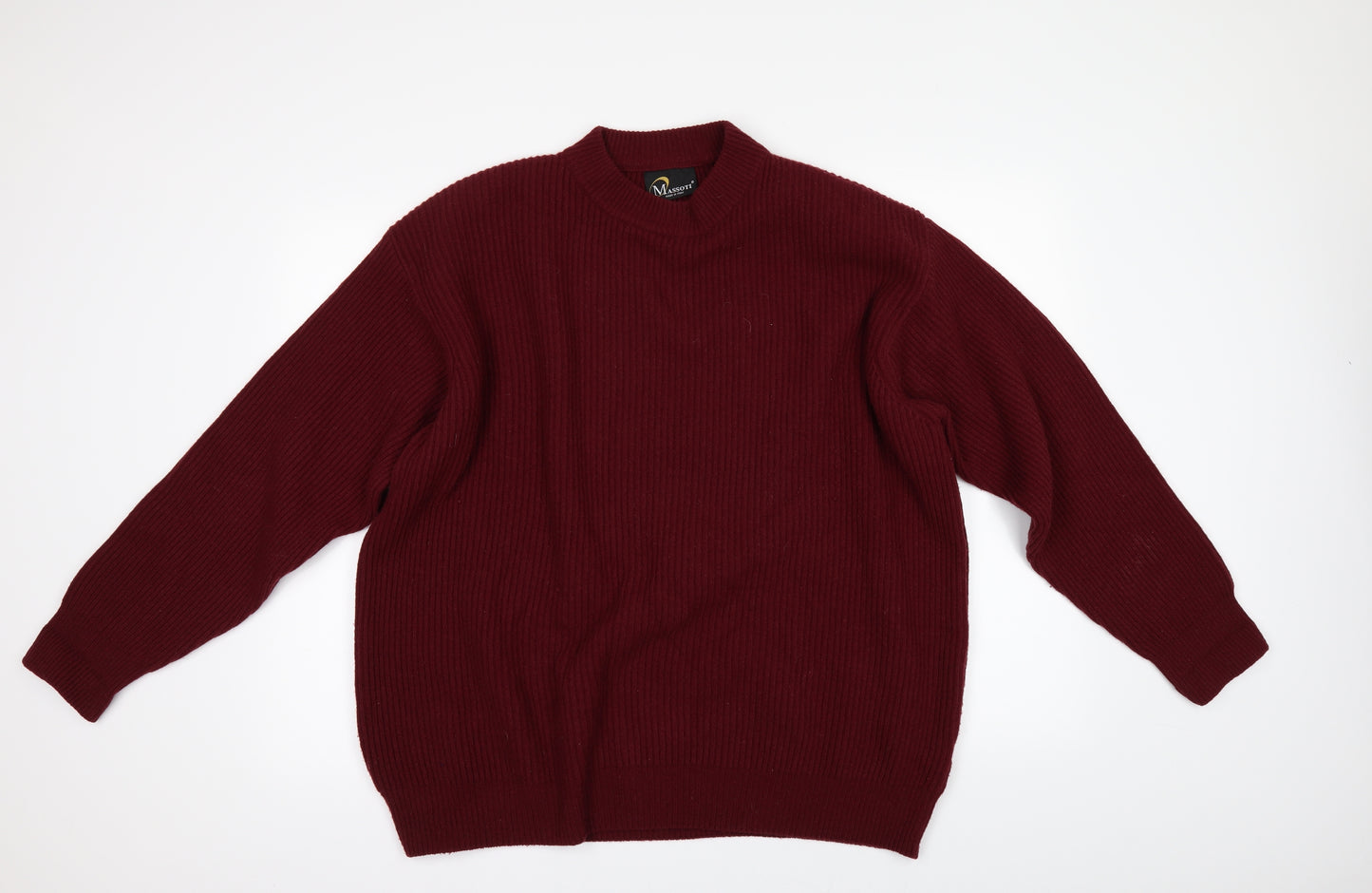 MASSOTI Mens Red   Pullover Jumper
