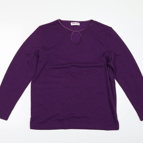 Bonmarché Womens Purple   Pullover Jumper Size S