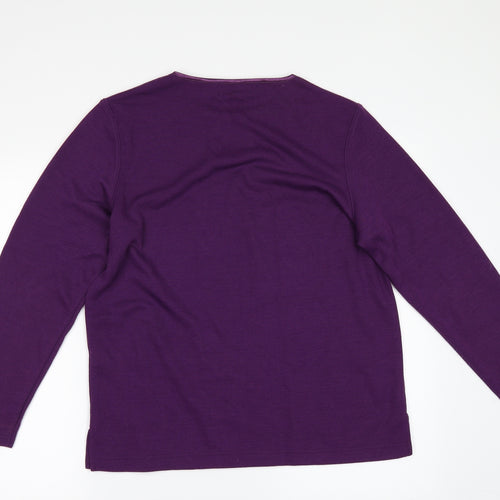 Bonmarché Womens Purple   Pullover Jumper Size S