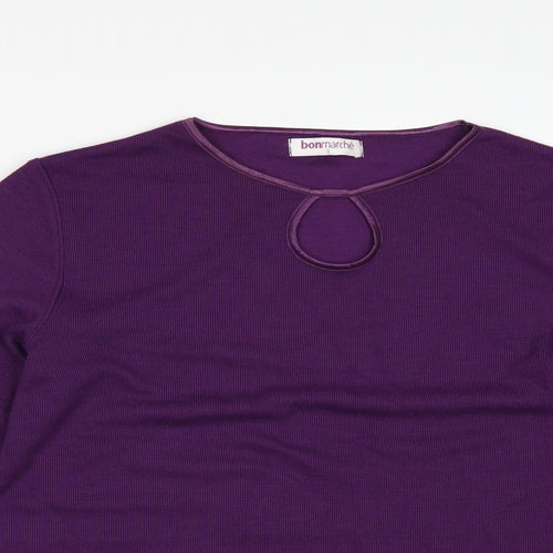 Bonmarché Womens Purple   Pullover Jumper Size S