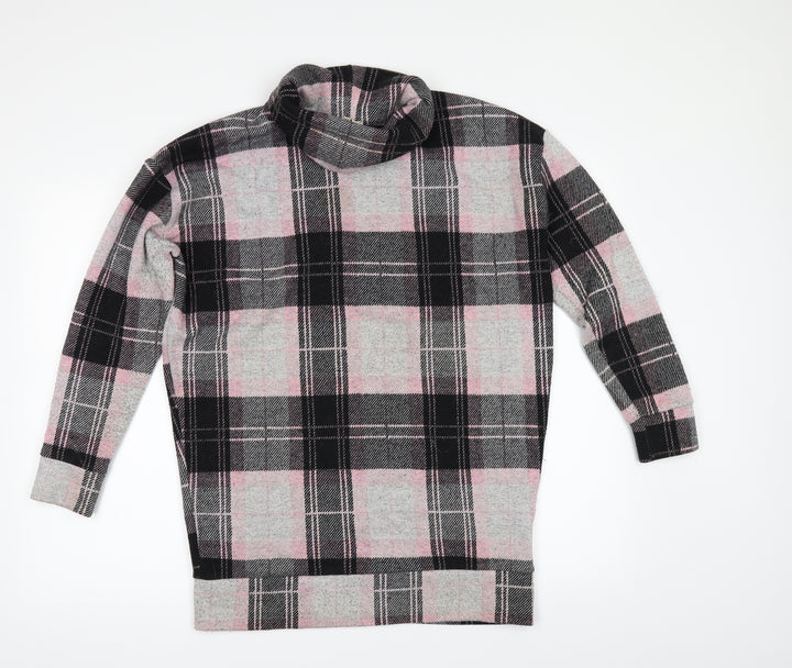 River Island Womens Multicoloured Check  Pullover Jumper Size 8