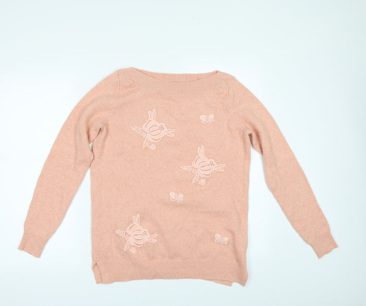 M&Co Womens Orange Jumper Size 10