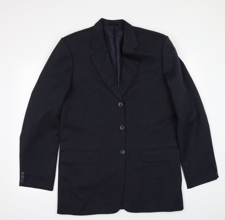 Preworn Mens Blue   Jacket Suit Jacket Size 42