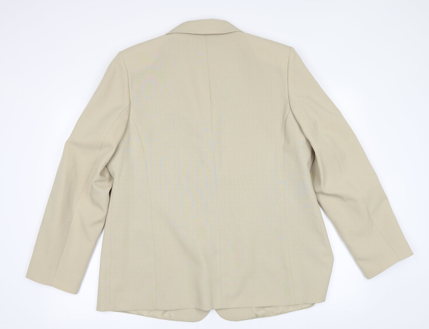Classic Womens Beige   Jacket Suit Jacket Size 18