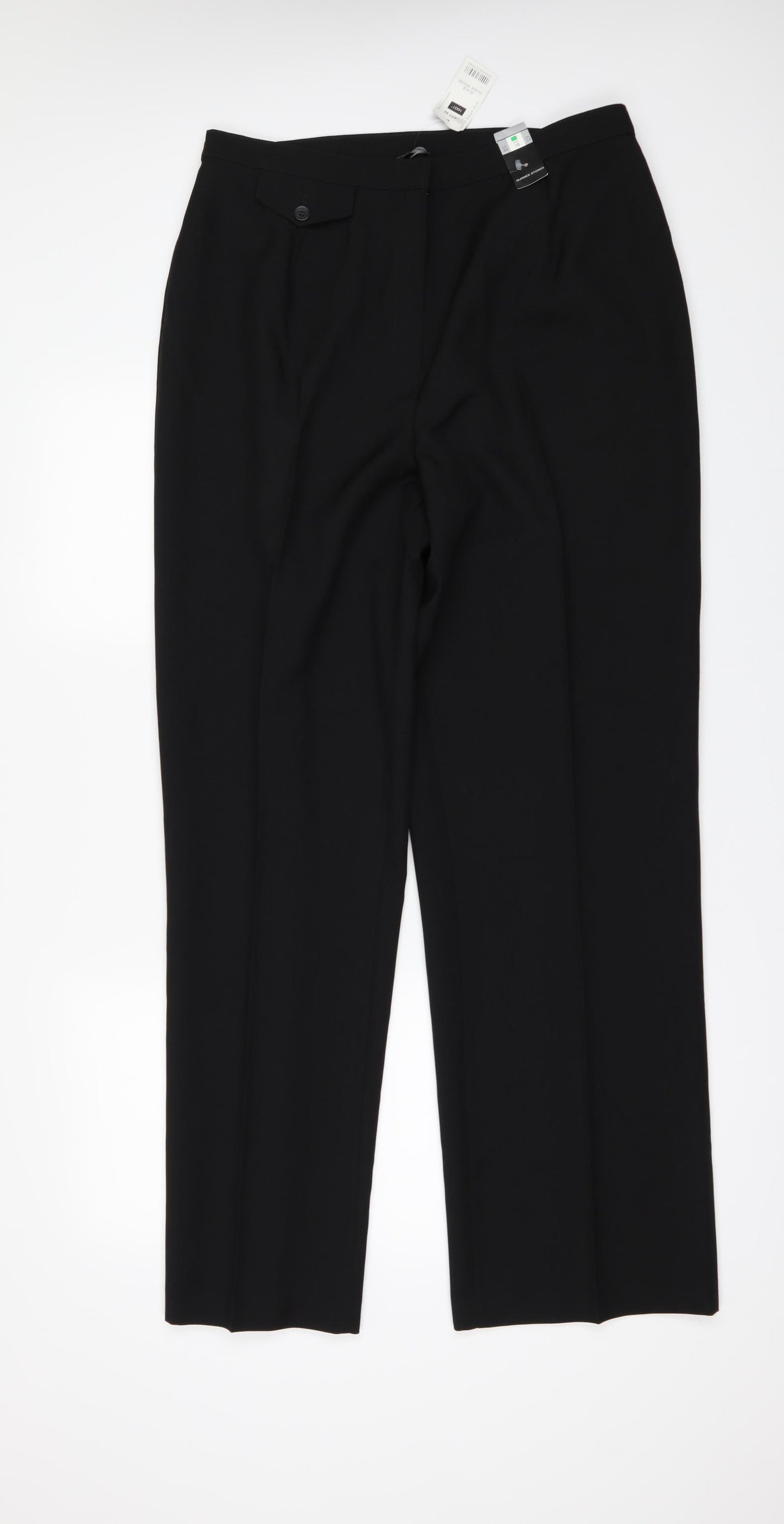 Dunnes Stores Womens Black   Trousers  Size 16 L31 in