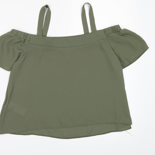 New Look Girls Green   Cropped Blouse Size 2 Years