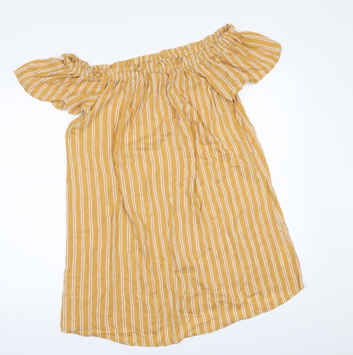 Primark Womens Yellow T-Shirt Dress Size 8