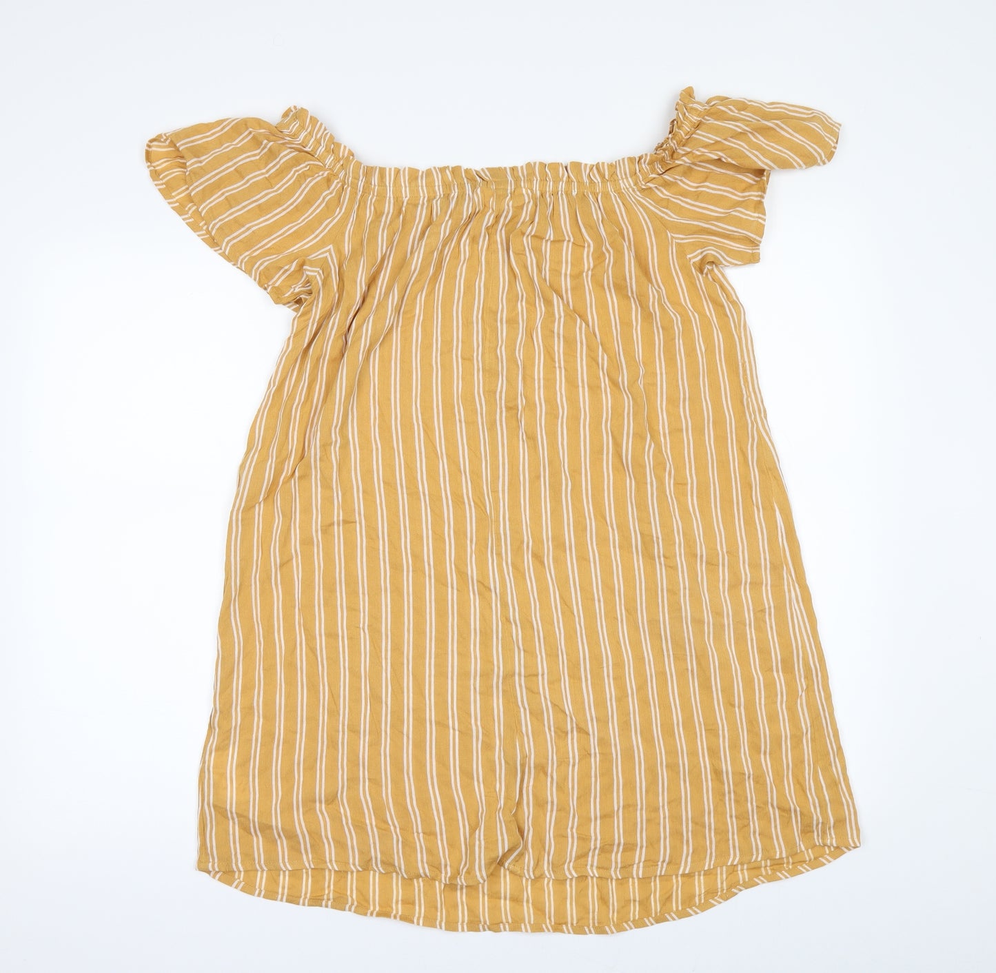Primark Womens Yellow   T-Shirt Dress  Size 8