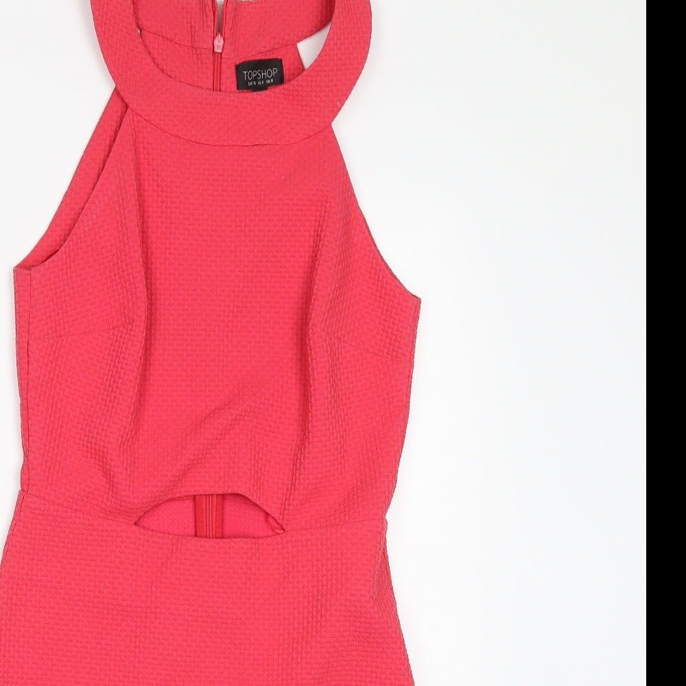 Topshop Womens Red   Mini  Size 8