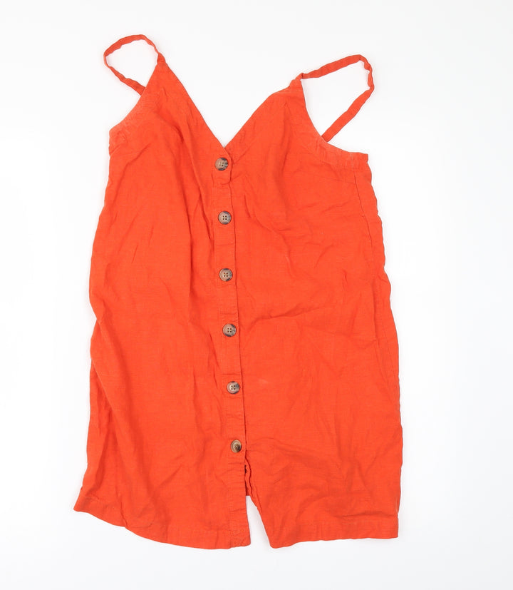 Topshop Womens Orange A-Line Size 8