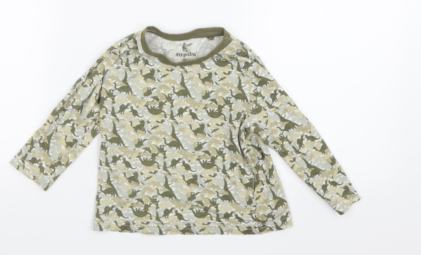 Lupilu  Green Geometric  Basic T-Shirt Size 12-18 Months