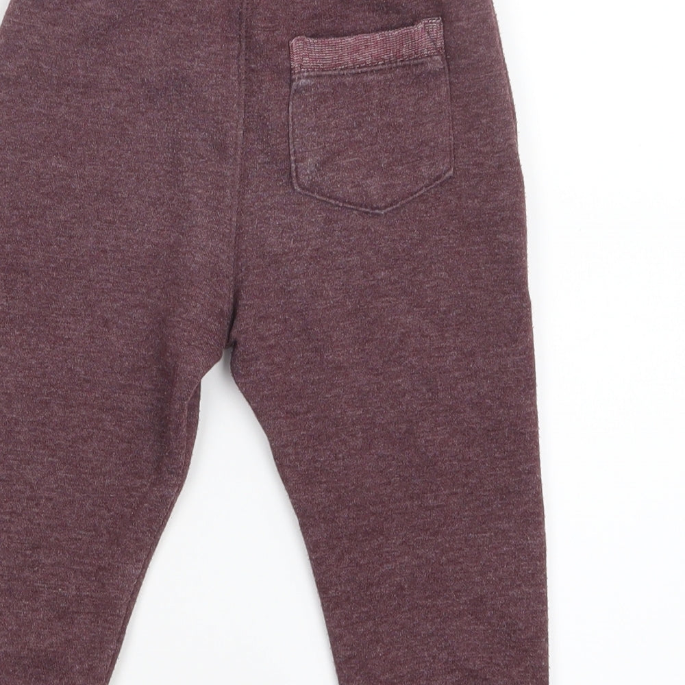 George Boys Purple   Jogger Trousers Size 12-18 Months
