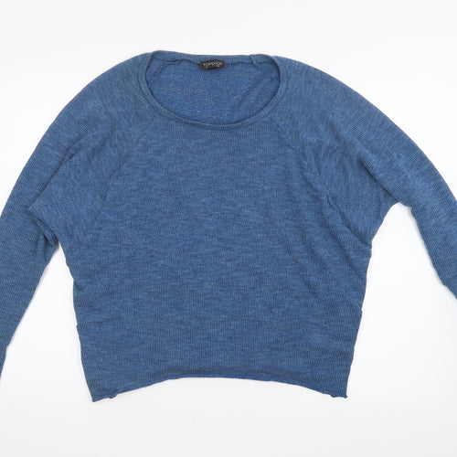 Topshop Womens Blue   Basic T-Shirt Size 10