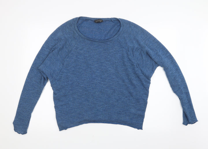Topshop Womens Blue   Basic T-Shirt Size 10