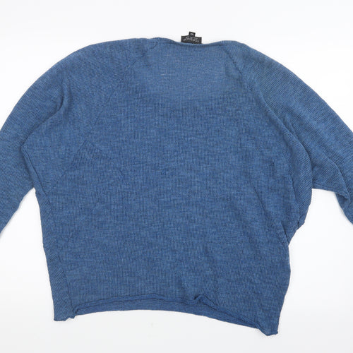 Topshop Womens Blue   Basic T-Shirt Size 10
