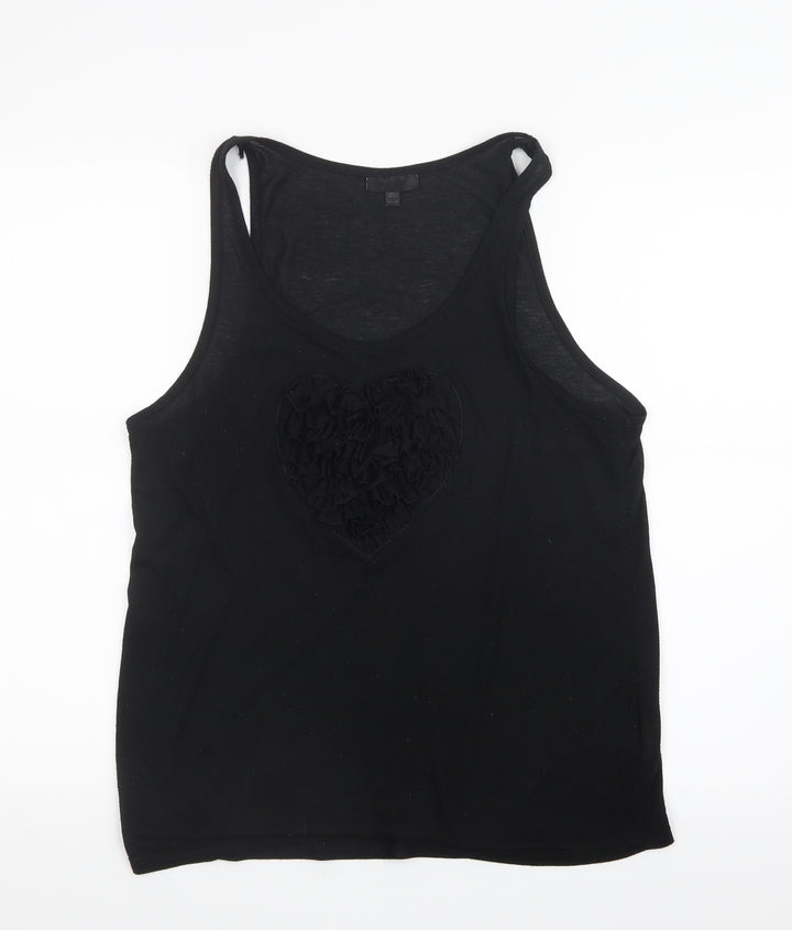 Topshop Womens Black   Basic Tank Size 10