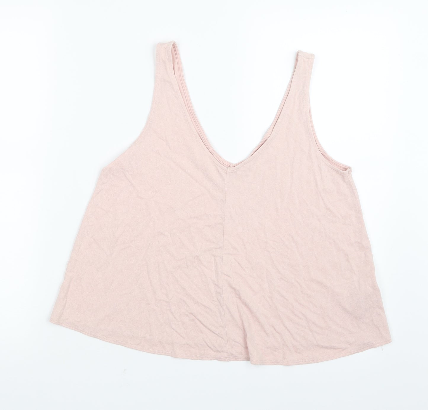 Topshop Womens Pink   Cropped T-Shirt Size 8