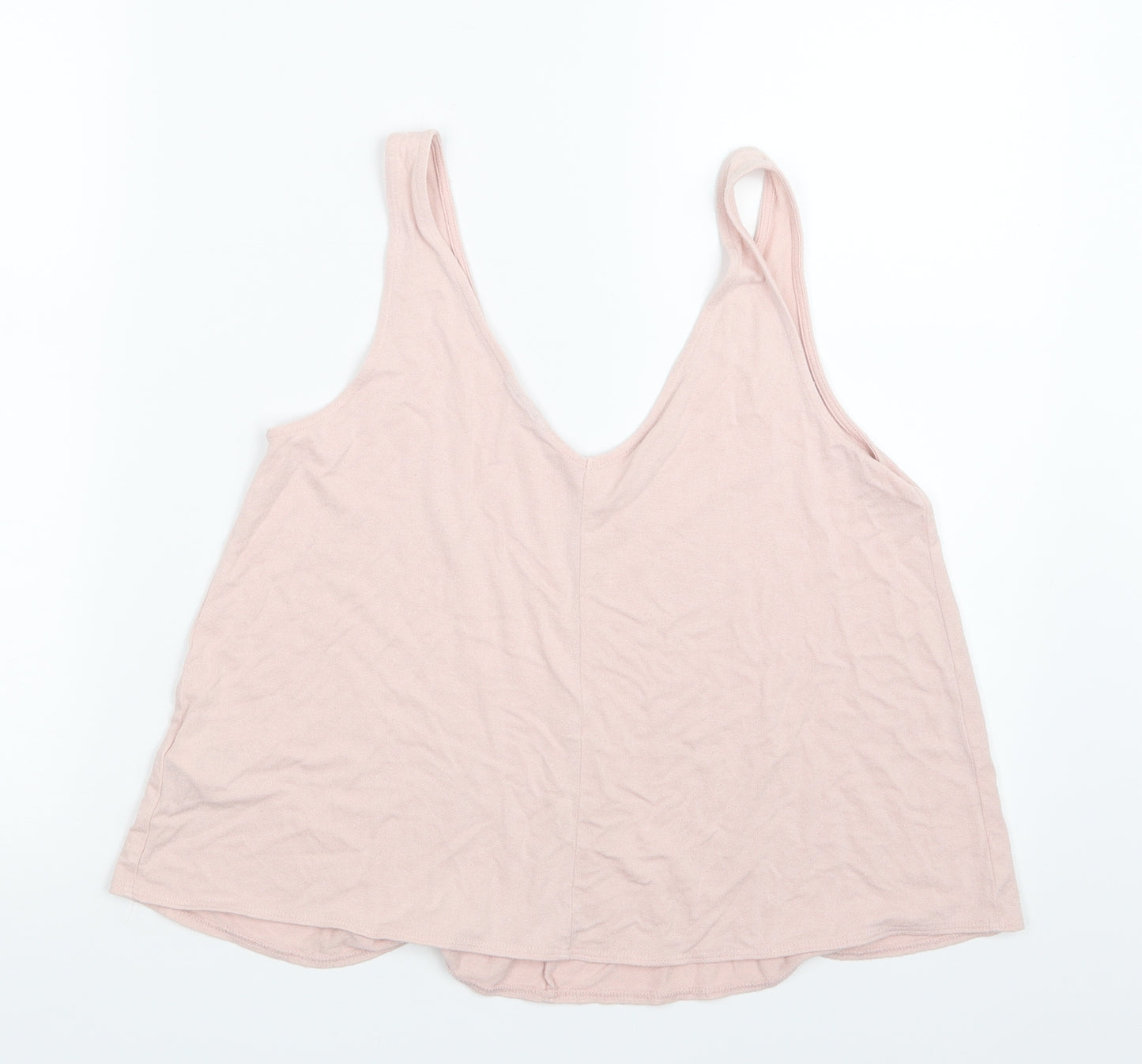 Topshop Womens Pink   Cropped T-Shirt Size 8