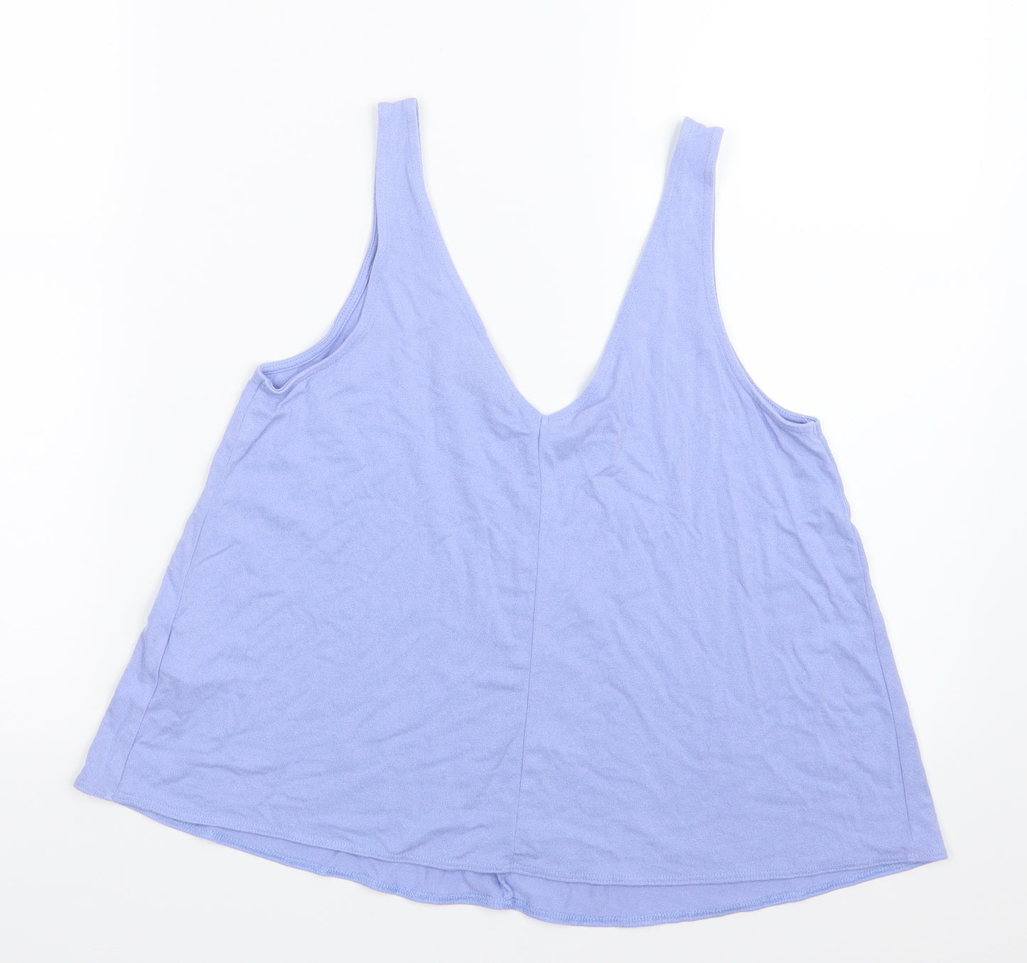 Topshop Womens Blue   Cropped T-Shirt Size 8