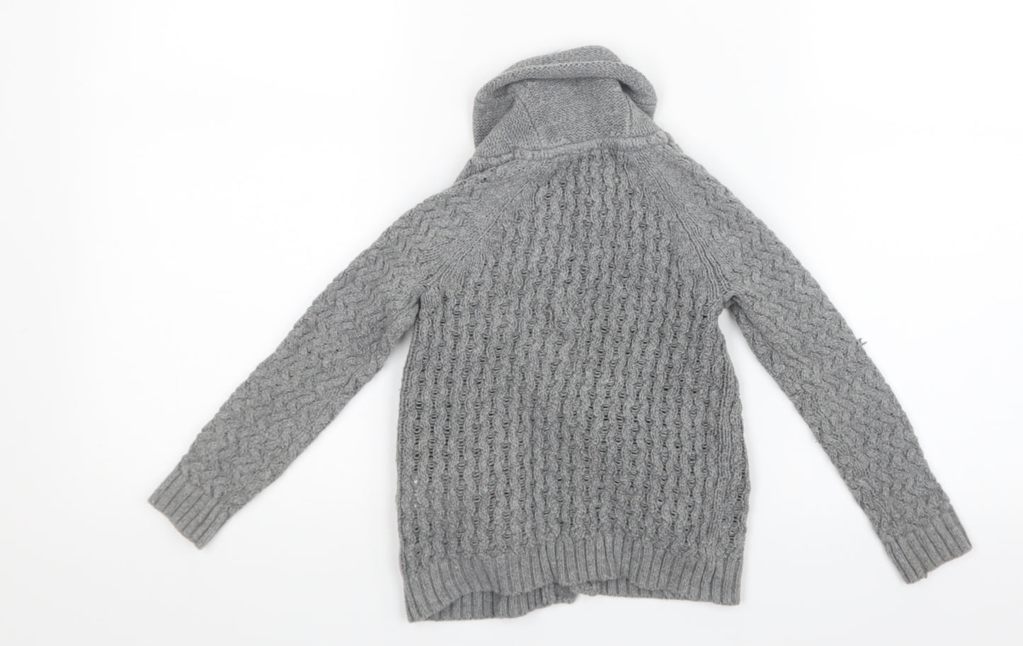 E of M Boys Grey  Knit Cardigan Jumper Size 2-3 Years