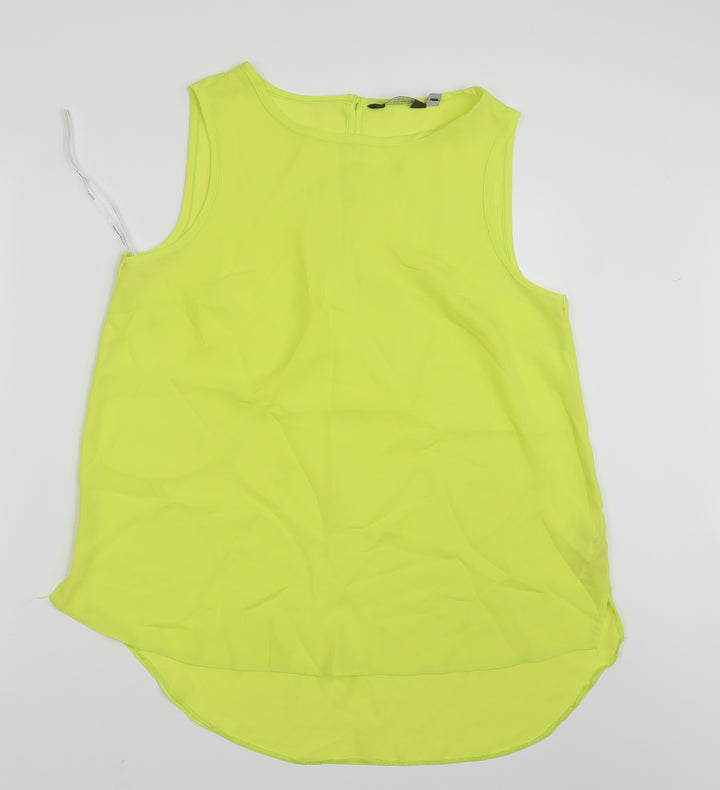 Dorothy Perkins Womens Yellow   Basic Tank Size 14