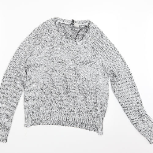 Divided by H&M Womens Silver   Pullover Jumper Size XS