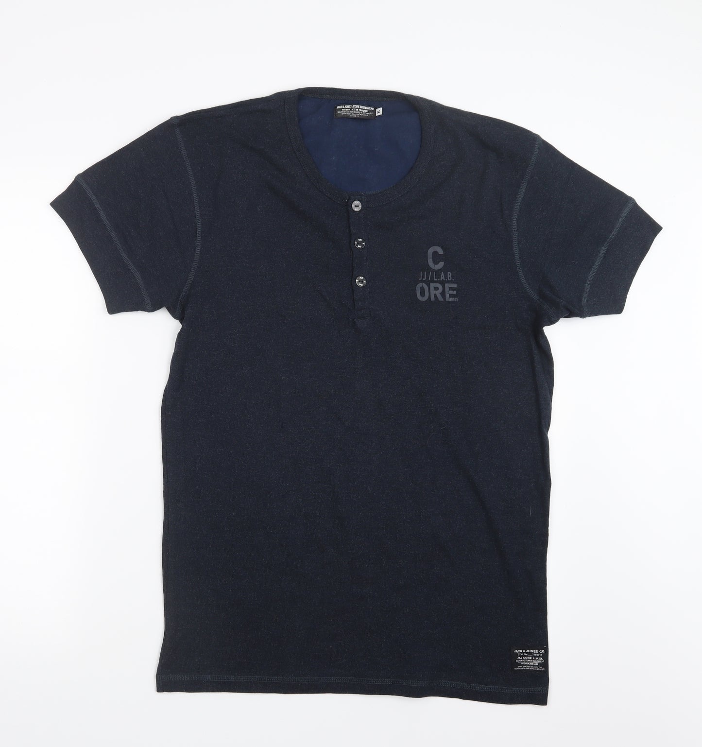 JACK & JONES Mens Blue    T-Shirt Size XL