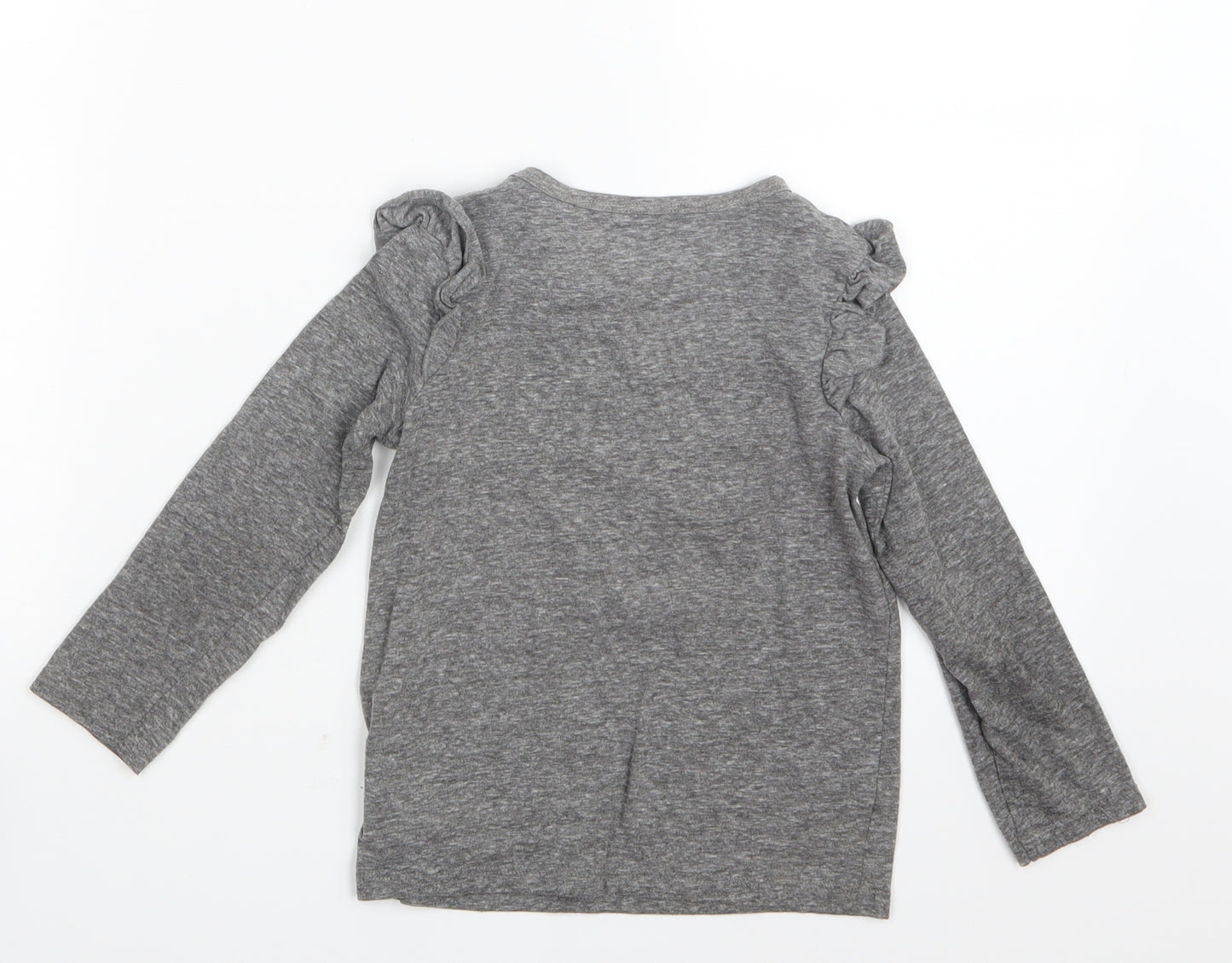 NEXT Girls Grey   Basic T-Shirt Size 5 Years