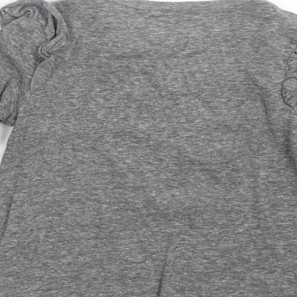 NEXT Girls Grey   Basic T-Shirt Size 5 Years