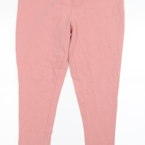Select Womens Pink   Capri Leggings Size L L26 in