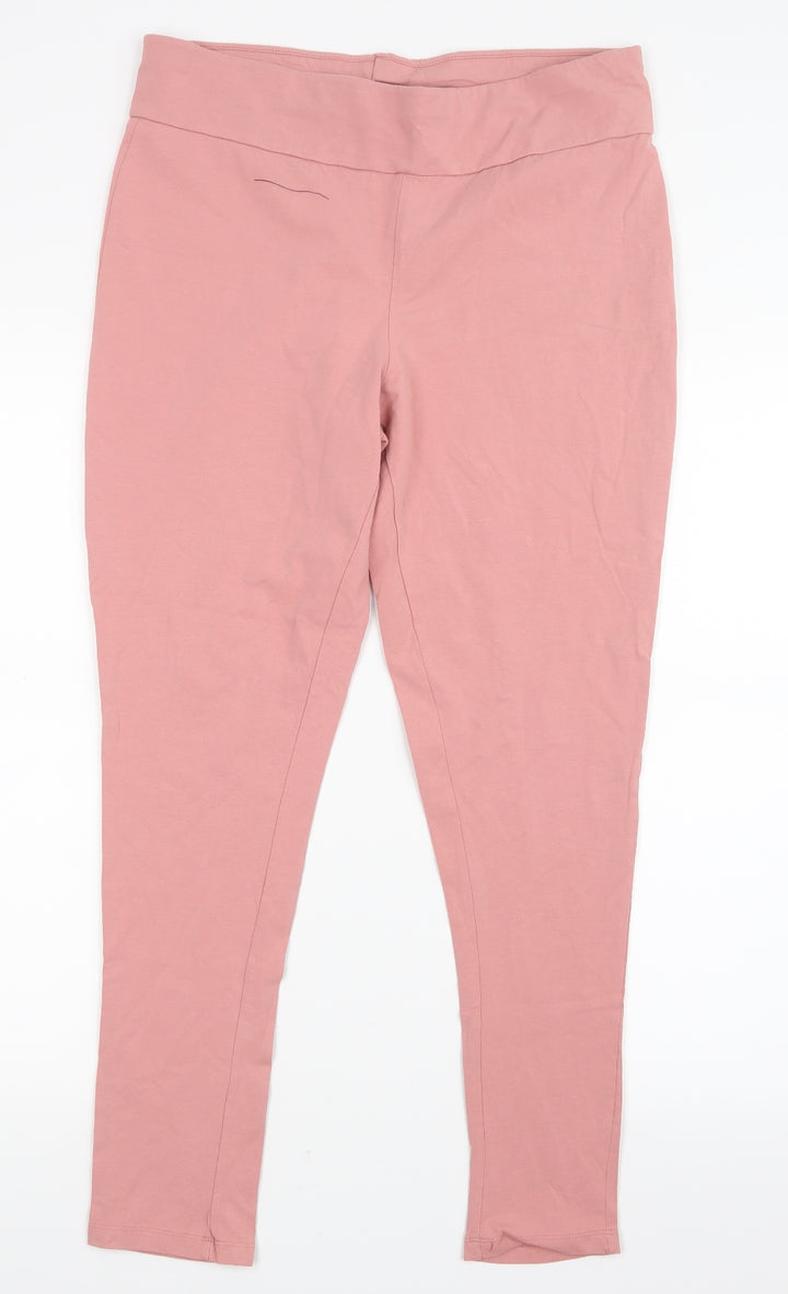 Select Womens Pink   Capri Leggings Size L L26 in