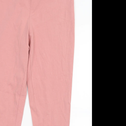 Select Womens Pink   Capri Leggings Size L L26 in
