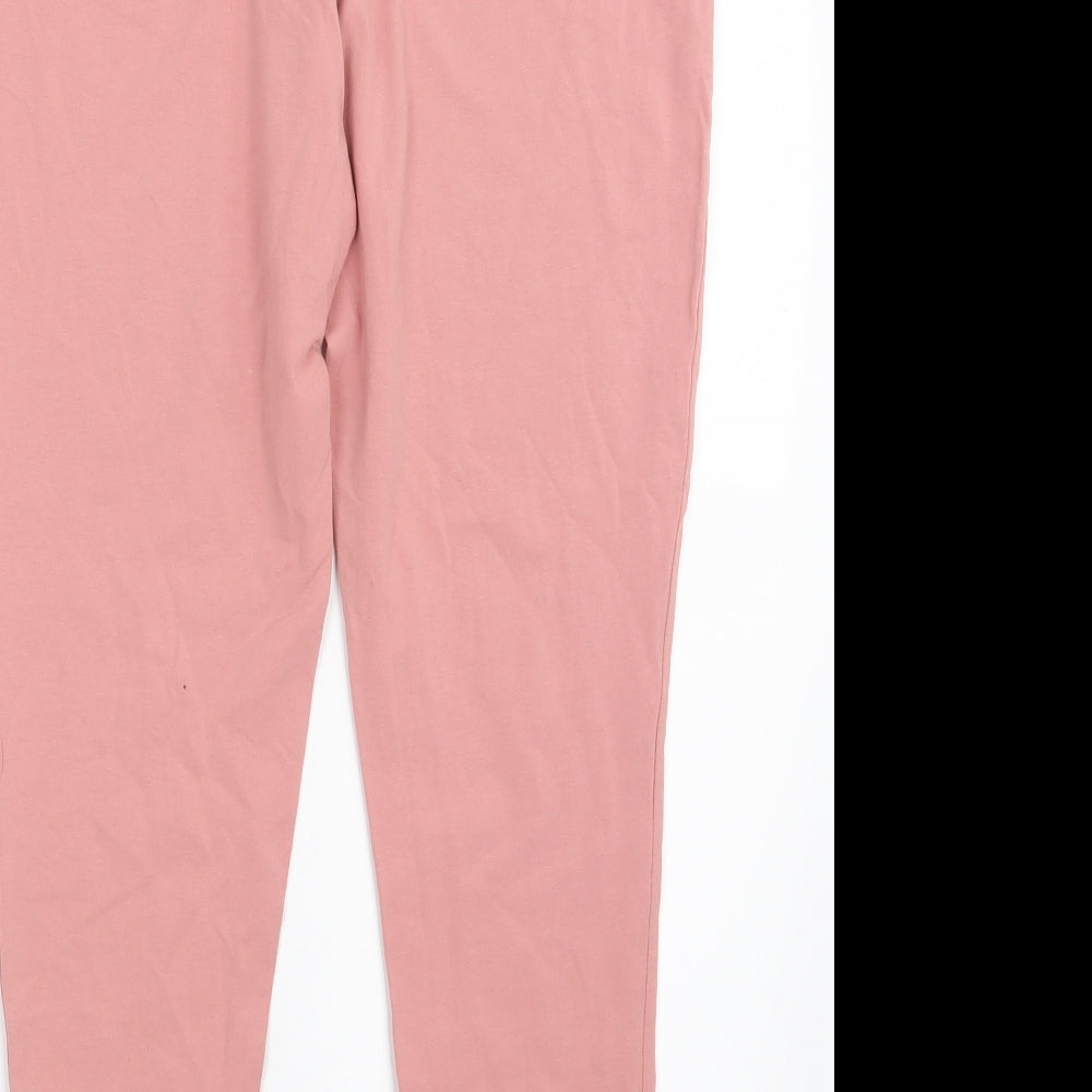 Select Womens Pink   Capri Leggings Size L L26 in