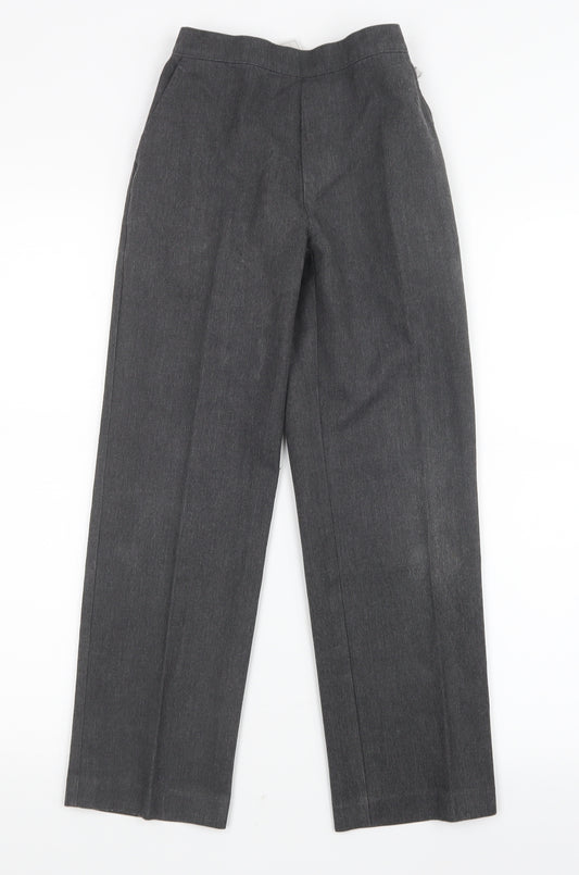 Front view of Matalan boys’ grey cargo trousers, size 9, years