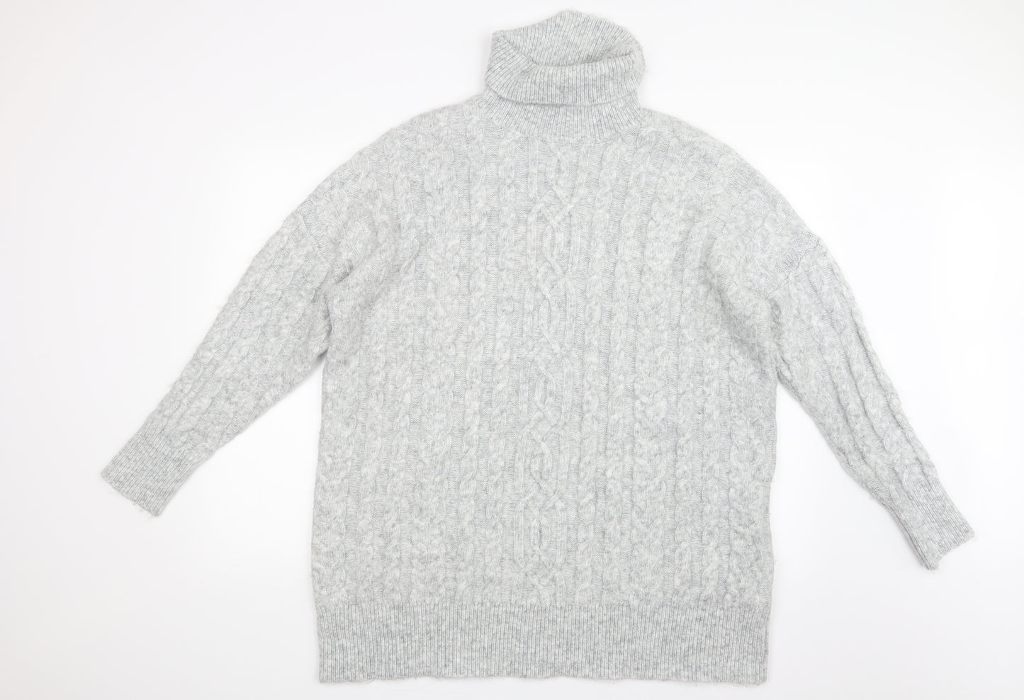 Papaya Womens Grey  Knit Pullover Jumper Size L