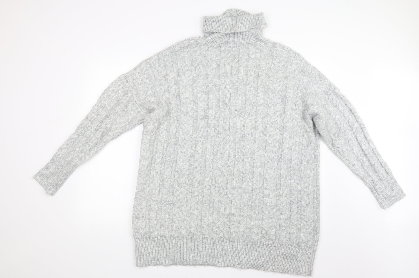 Papaya Womens Grey  Knit Pullover Jumper Size L