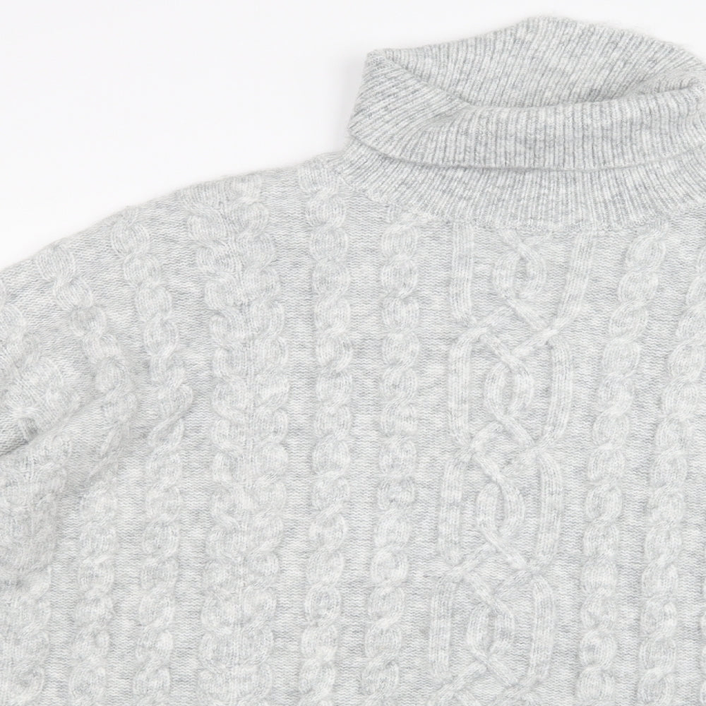 Papaya Womens Grey  Knit Pullover Jumper Size L