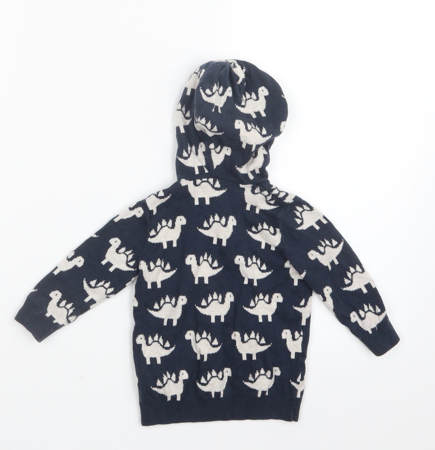 George Boys Blue Geometric Knit Pullover Jumper Size 6-9 Months  - Hoodie