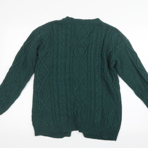 Papaya Womens Green  Knit Cardigan Jumper Size M