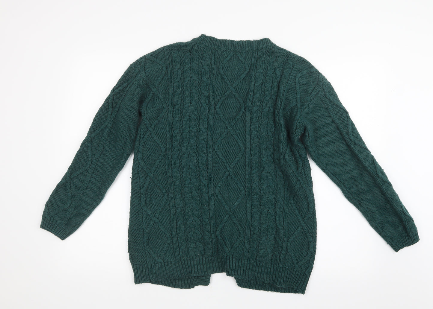 Papaya Womens Green  Knit Cardigan Jumper Size M