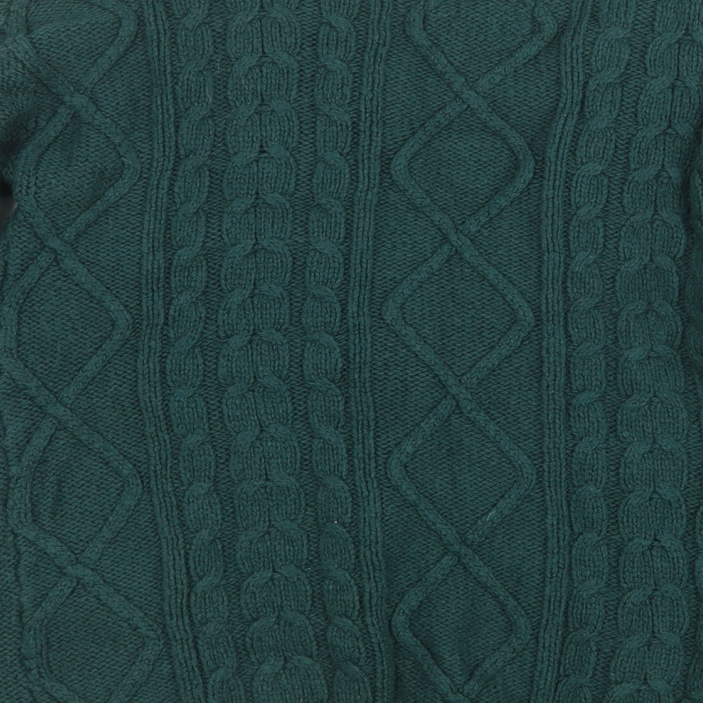 Papaya Womens Green  Knit Cardigan Jumper Size M